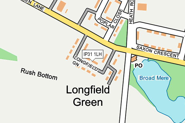 IP31 1LH map - OS OpenMap – Local (Ordnance Survey)