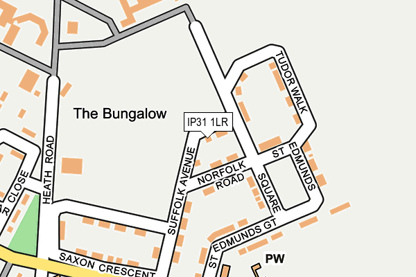 IP31 1LR map - OS OpenMap – Local (Ordnance Survey)