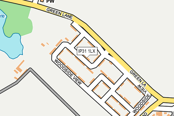 IP31 1LX map - OS OpenMap – Local (Ordnance Survey)