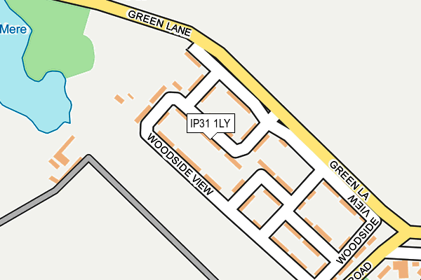 IP31 1LY map - OS OpenMap – Local (Ordnance Survey)