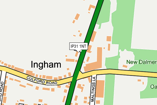 IP31 1NT map - OS OpenMap – Local (Ordnance Survey)
