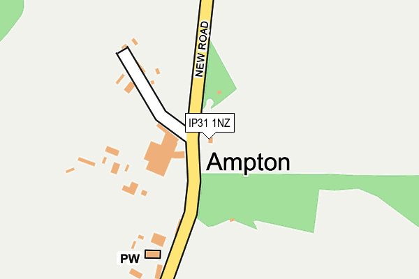 IP31 1NZ map - OS OpenMap – Local (Ordnance Survey)