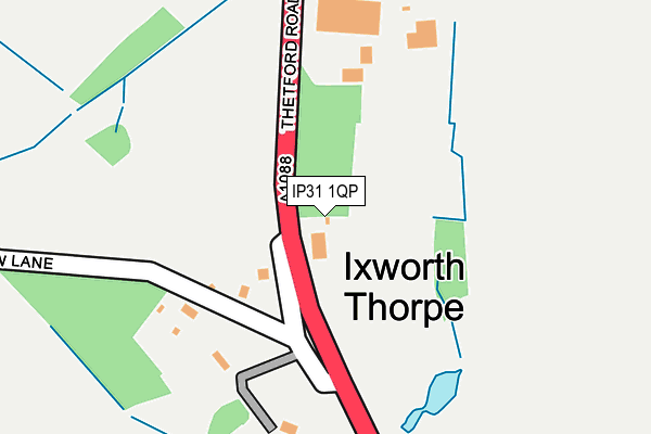 IP31 1QP map - OS OpenMap – Local (Ordnance Survey)