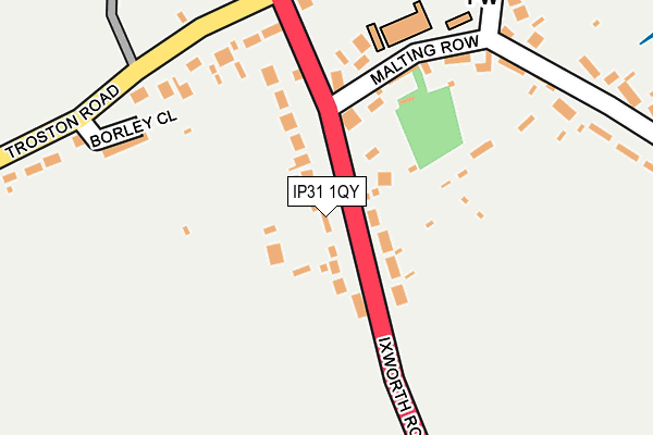 IP31 1QY map - OS OpenMap – Local (Ordnance Survey)