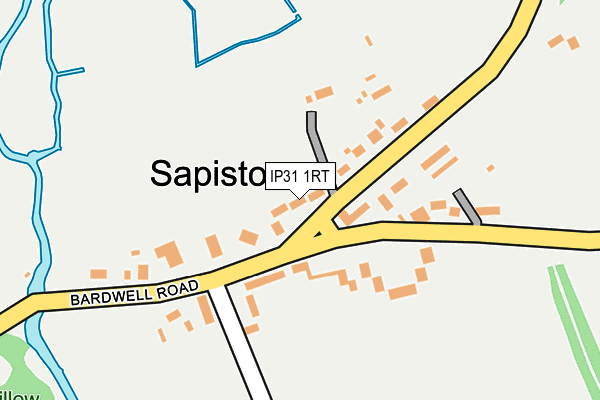 IP31 1RT map - OS OpenMap – Local (Ordnance Survey)