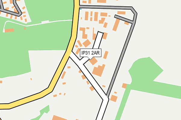 IP31 2AR map - OS OpenMap – Local (Ordnance Survey)
