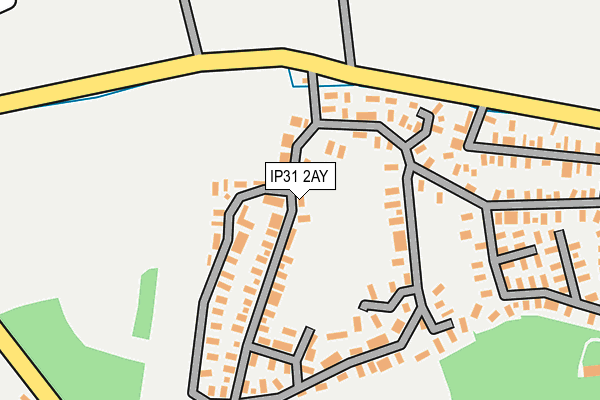 IP31 2AY map - OS OpenMap – Local (Ordnance Survey)
