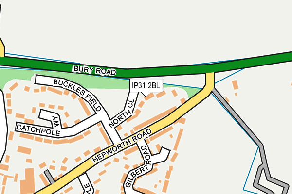 IP31 2BL map - OS OpenMap – Local (Ordnance Survey)