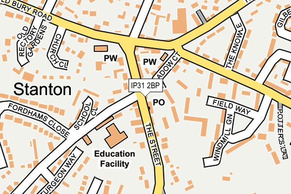 Map of D & L STANTON LTD at local scale
