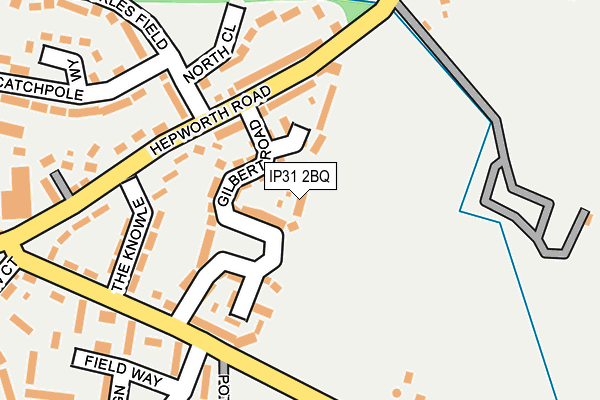 IP31 2BQ map - OS OpenMap – Local (Ordnance Survey)