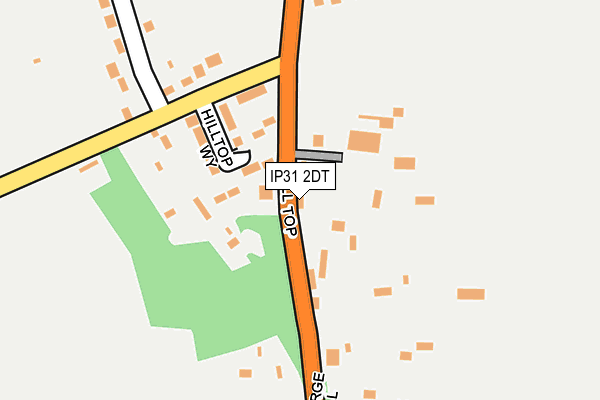 IP31 2DT map - OS OpenMap – Local (Ordnance Survey)