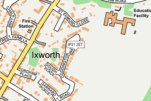 IP31 2ET map - OS OpenMap – Local (Ordnance Survey)