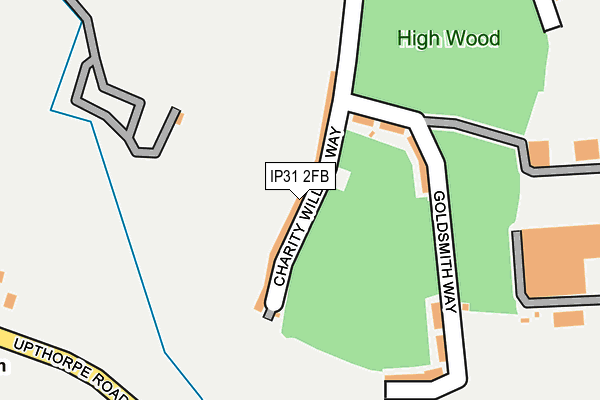 IP31 2FB map - OS OpenMap – Local (Ordnance Survey)