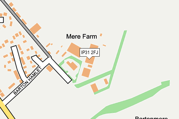 IP31 2FJ map - OS OpenMap – Local (Ordnance Survey)