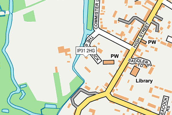 IP31 2HG map - OS OpenMap – Local (Ordnance Survey)