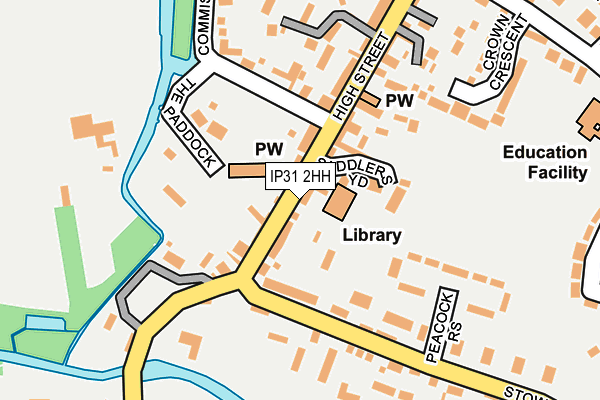 IP31 2HH map - OS OpenMap – Local (Ordnance Survey)