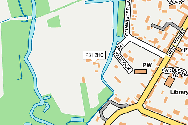 IP31 2HQ map - OS OpenMap – Local (Ordnance Survey)
