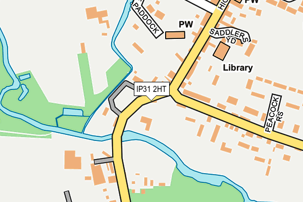 IP31 2HT map - OS OpenMap – Local (Ordnance Survey)