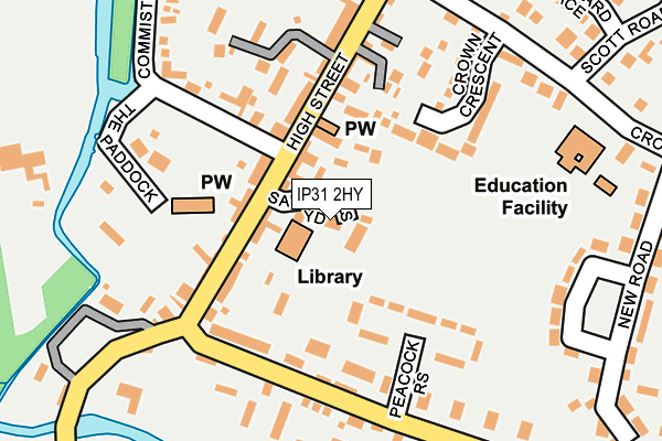 IP31 2HY map - OS OpenMap – Local (Ordnance Survey)