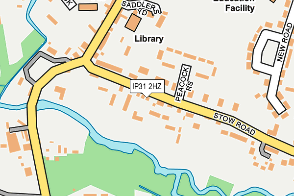 IP31 2HZ map - OS OpenMap – Local (Ordnance Survey)
