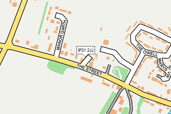 IP31 2JJ map - OS OpenMap – Local (Ordnance Survey)