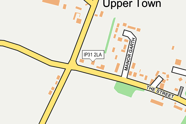 IP31 2LA map - OS OpenMap – Local (Ordnance Survey)