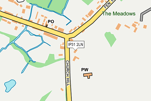 IP31 2LN map - OS OpenMap – Local (Ordnance Survey)