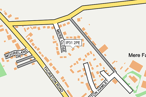 IP31 2PE map - OS OpenMap – Local (Ordnance Survey)
