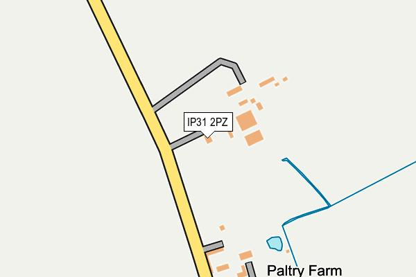 IP31 2PZ map - OS OpenMap – Local (Ordnance Survey)