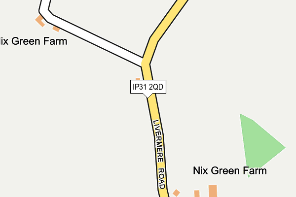 IP31 2QD map - OS OpenMap – Local (Ordnance Survey)