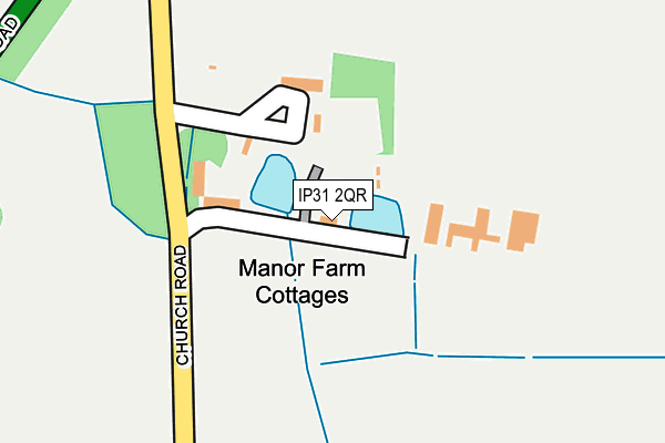 IP31 2QR map - OS OpenMap – Local (Ordnance Survey)