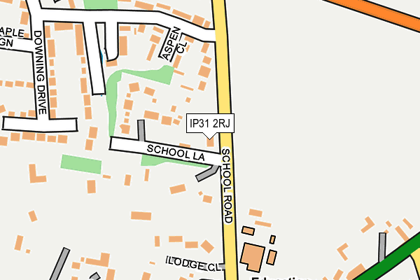 IP31 2RJ map - OS OpenMap – Local (Ordnance Survey)