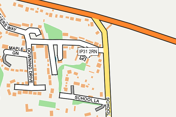 IP31 2RN map - OS OpenMap – Local (Ordnance Survey)