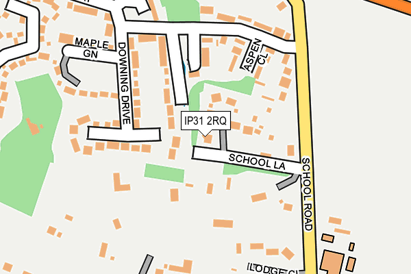 IP31 2RQ map - OS OpenMap – Local (Ordnance Survey)