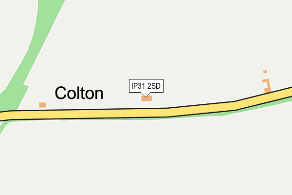 IP31 2SD map - OS OpenMap – Local (Ordnance Survey)