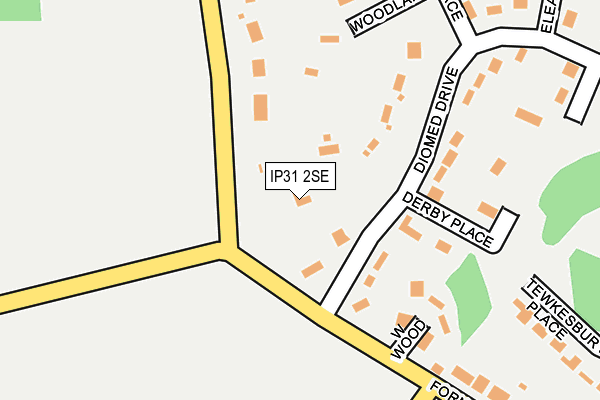 IP31 2SE map - OS OpenMap – Local (Ordnance Survey)