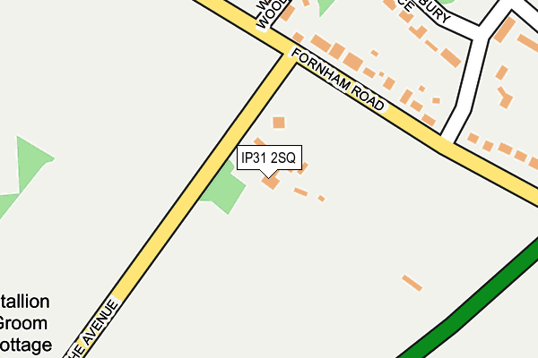 IP31 2SQ map - OS OpenMap – Local (Ordnance Survey)