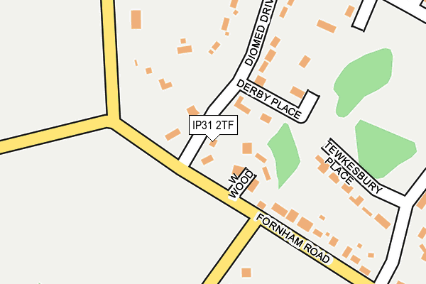 IP31 2TF map - OS OpenMap – Local (Ordnance Survey)