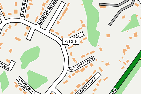 IP31 2TH map - OS OpenMap – Local (Ordnance Survey)