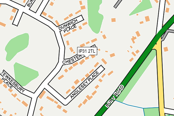 IP31 2TL map - OS OpenMap – Local (Ordnance Survey)