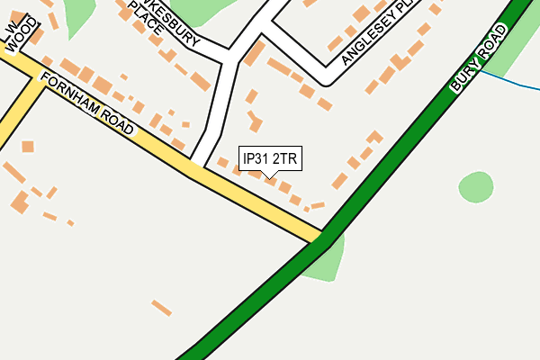 IP31 2TR map - OS OpenMap – Local (Ordnance Survey)