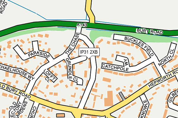IP31 2XB map - OS OpenMap – Local (Ordnance Survey)