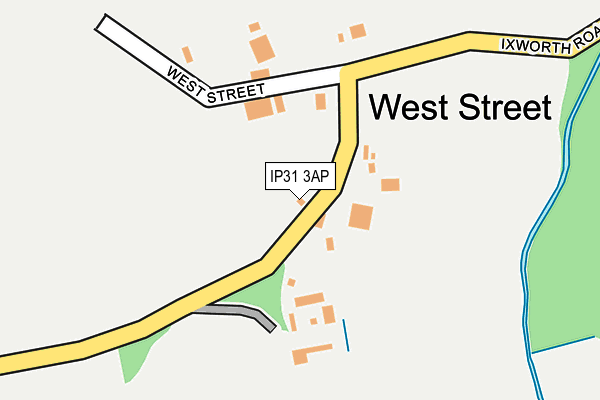 IP31 3AP map - OS OpenMap – Local (Ordnance Survey)