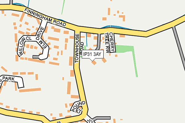 IP31 3AY map - OS OpenMap – Local (Ordnance Survey)