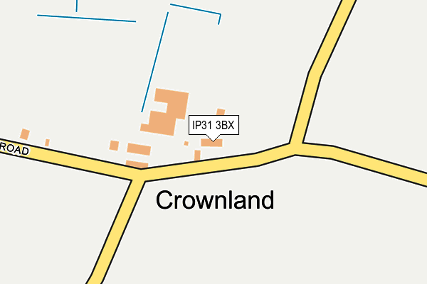 IP31 3BX map - OS OpenMap – Local (Ordnance Survey)