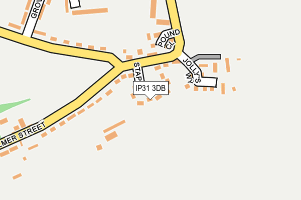 IP31 3DB map - OS OpenMap – Local (Ordnance Survey)