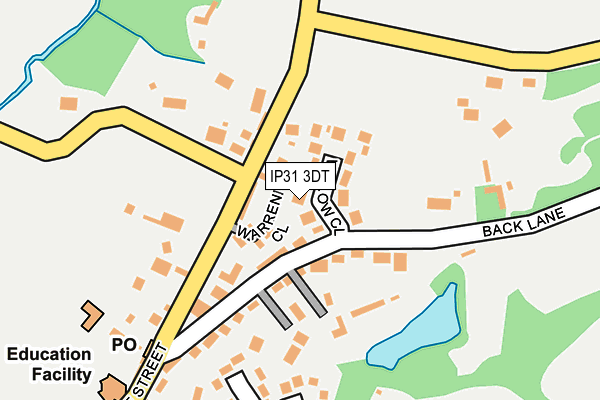 IP31 3DT map - OS OpenMap – Local (Ordnance Survey)