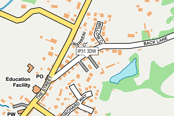 IP31 3DW map - OS OpenMap – Local (Ordnance Survey)