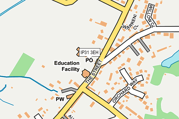 IP31 3EH map - OS OpenMap – Local (Ordnance Survey)