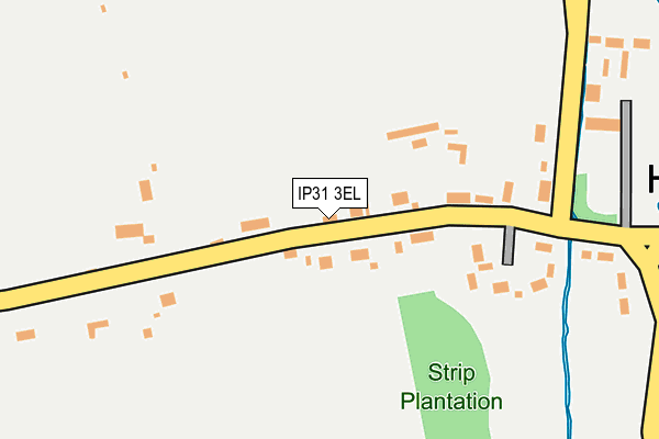 IP31 3EL map - OS OpenMap – Local (Ordnance Survey)